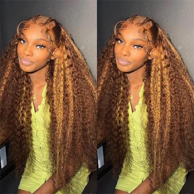 Stema Highlight #4/27 13X4 Lace Front Deep Wave Wig